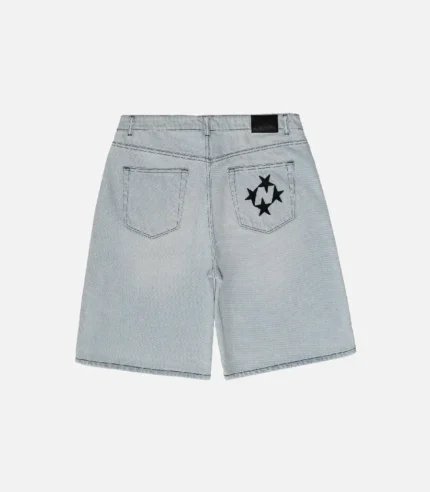 99 BASED Shining Stars Shorts Light Blue 3.webp
