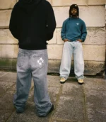 99BASED Baggy Jeans Washed Grey 2.webp