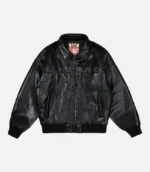 99BASED Leather Jacke Black 1.webp