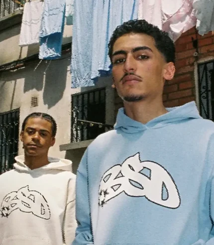 99Based Harajuku Star Printed Hoodie Sky Blue 1.webp